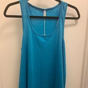 Z Supply Scoop Neck Tank Blue Medium